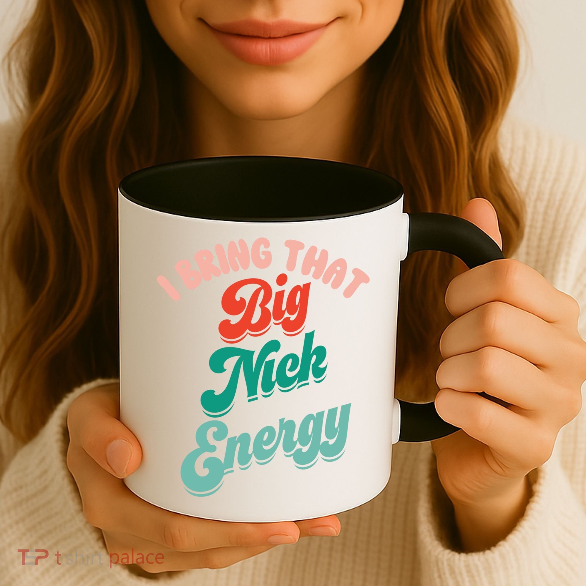 Big Nick Energy Santa Xmas Funny Christmas Retro Cool Gift Coffee Mug