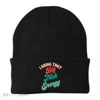 Big Nick Energy Santa Xmas Funny Christmas Retro Cool Gift Beanie thumb 0