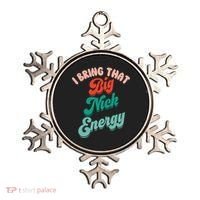Big Nick Energy Santa Xmas Funny Christmas Retro Cool Gift Ornament thumb 0