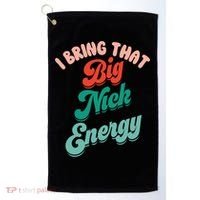 Big Nick Energy Santa Xmas Funny Christmas Retro Cool Gift Golf Towel thumb 0