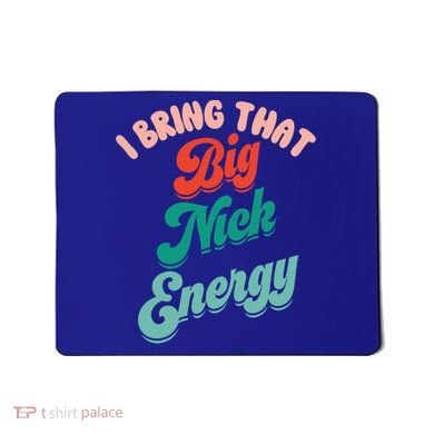 Big Nick Energy Santa Xmas Funny Christmas Retro Cool Gift Mousepad