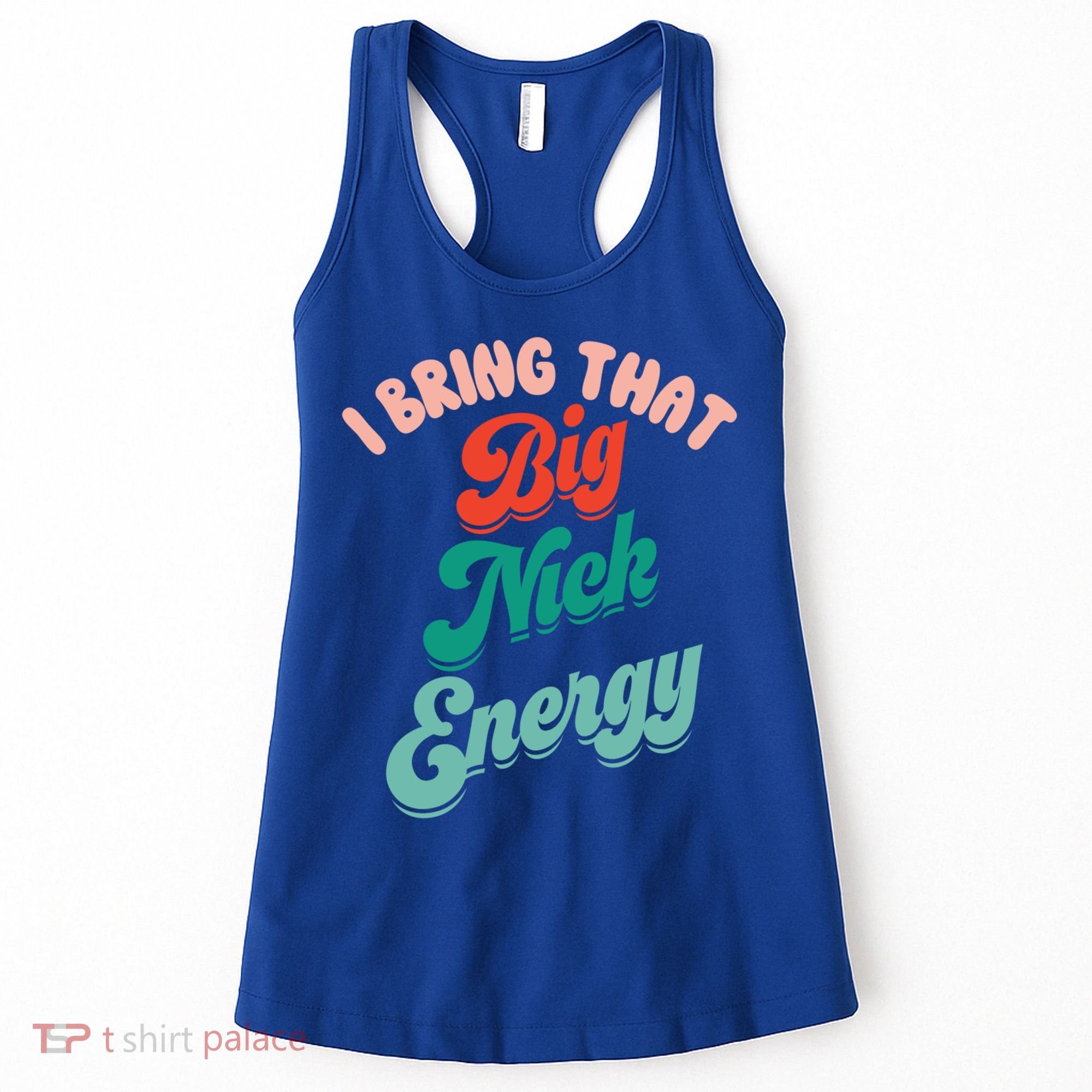 Big Nick Energy Santa Xmas Funny Christmas Retro Cool Gift Women's Tank Top