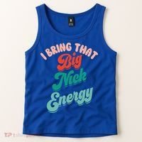 Big Nick Energy Santa Xmas Funny Christmas Retro Cool Gift Tank Top thumb 2
