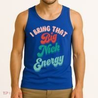 Big Nick Energy Santa Xmas Funny Christmas Retro Cool Gift Tank Top thumb 3
