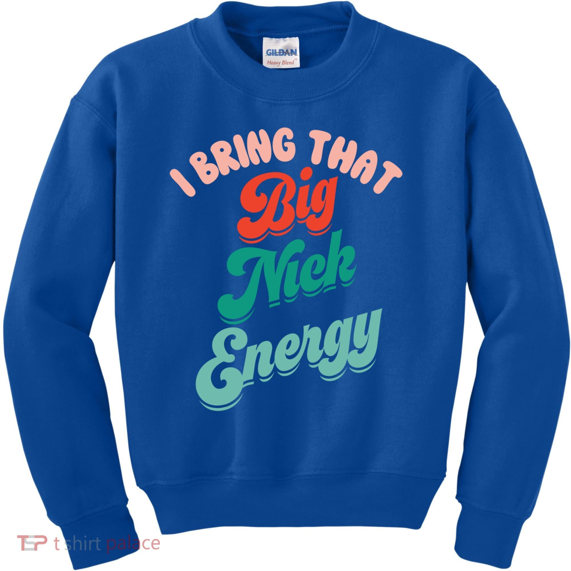 Big Nick Energy Santa Xmas Funny Christmas Retro Cool Gift Kids Sweatshirt