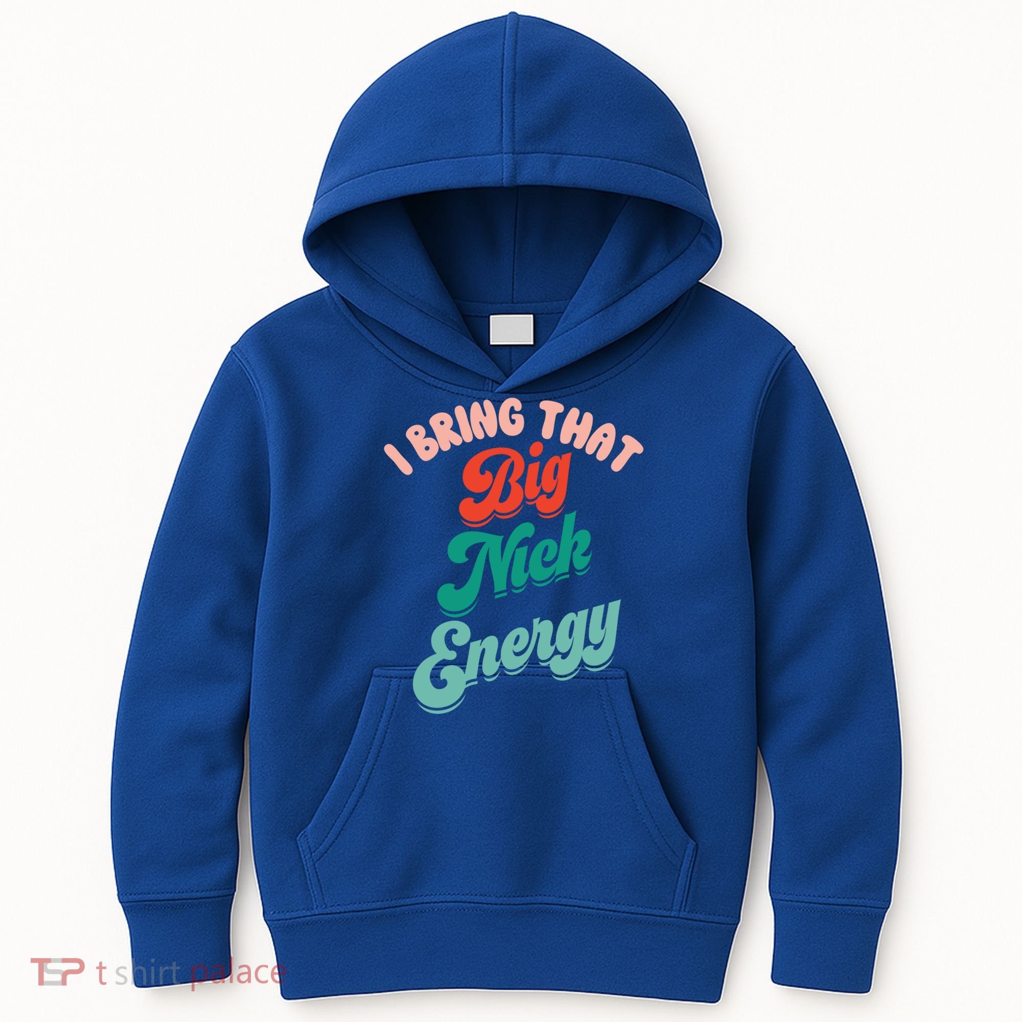 Big Nick Energy Santa Xmas Funny Christmas Retro Cool Gift Kids Hoodie