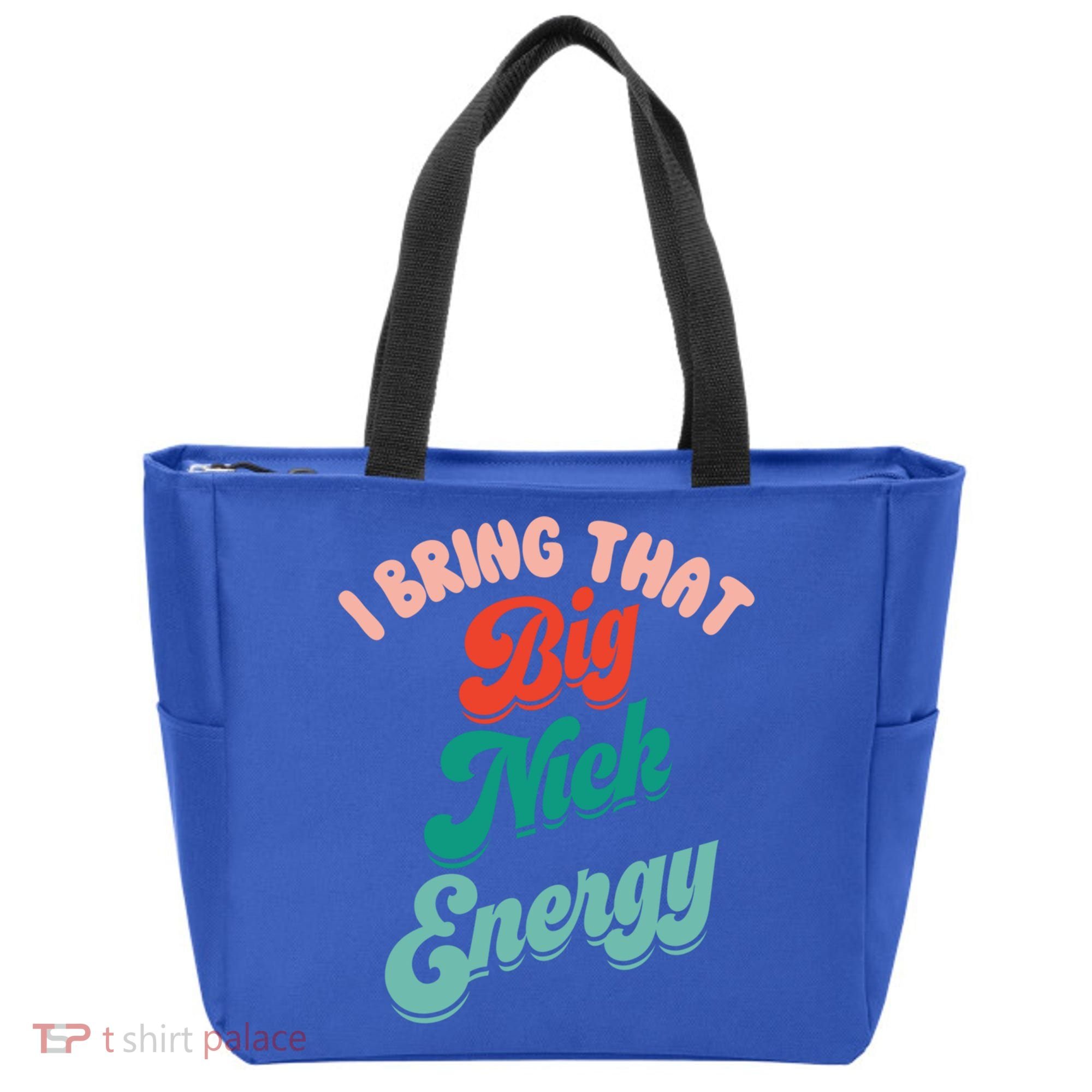 Big Nick Energy Santa Xmas Funny Christmas Retro Cool Gift Tote Bag