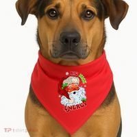 Big Nick Energy Classic Santa Claus Christmas USA-Made Doggie Bandana thumb 1