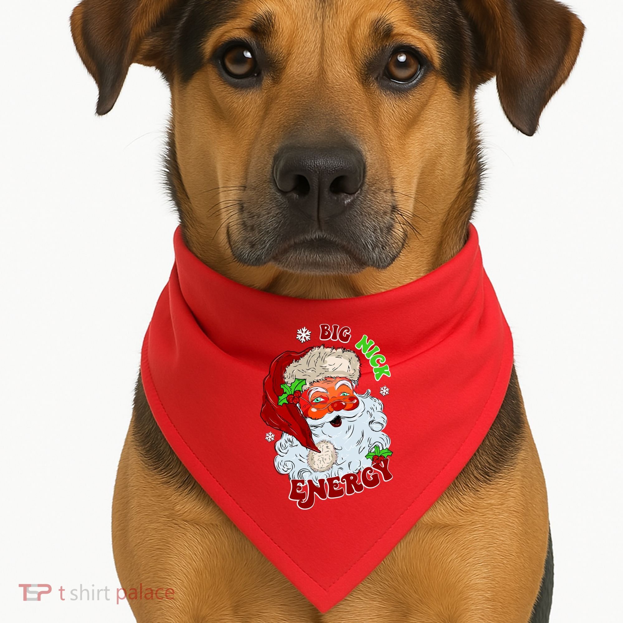 Big Nick Energy Classic Santa Claus Christmas USA-Made Doggie Bandana