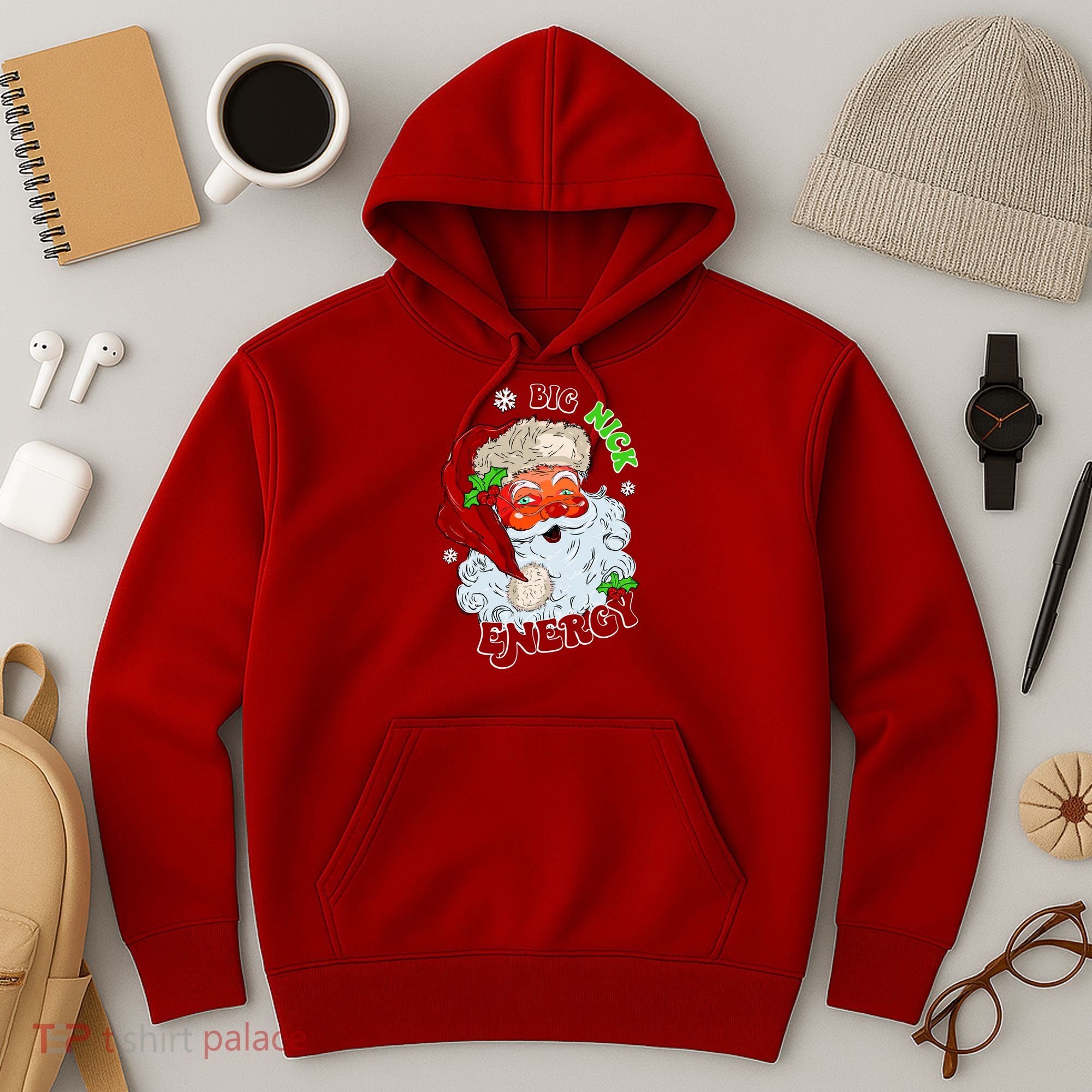 Big Nick Energy Classic Santa Claus Christmas Hoodie