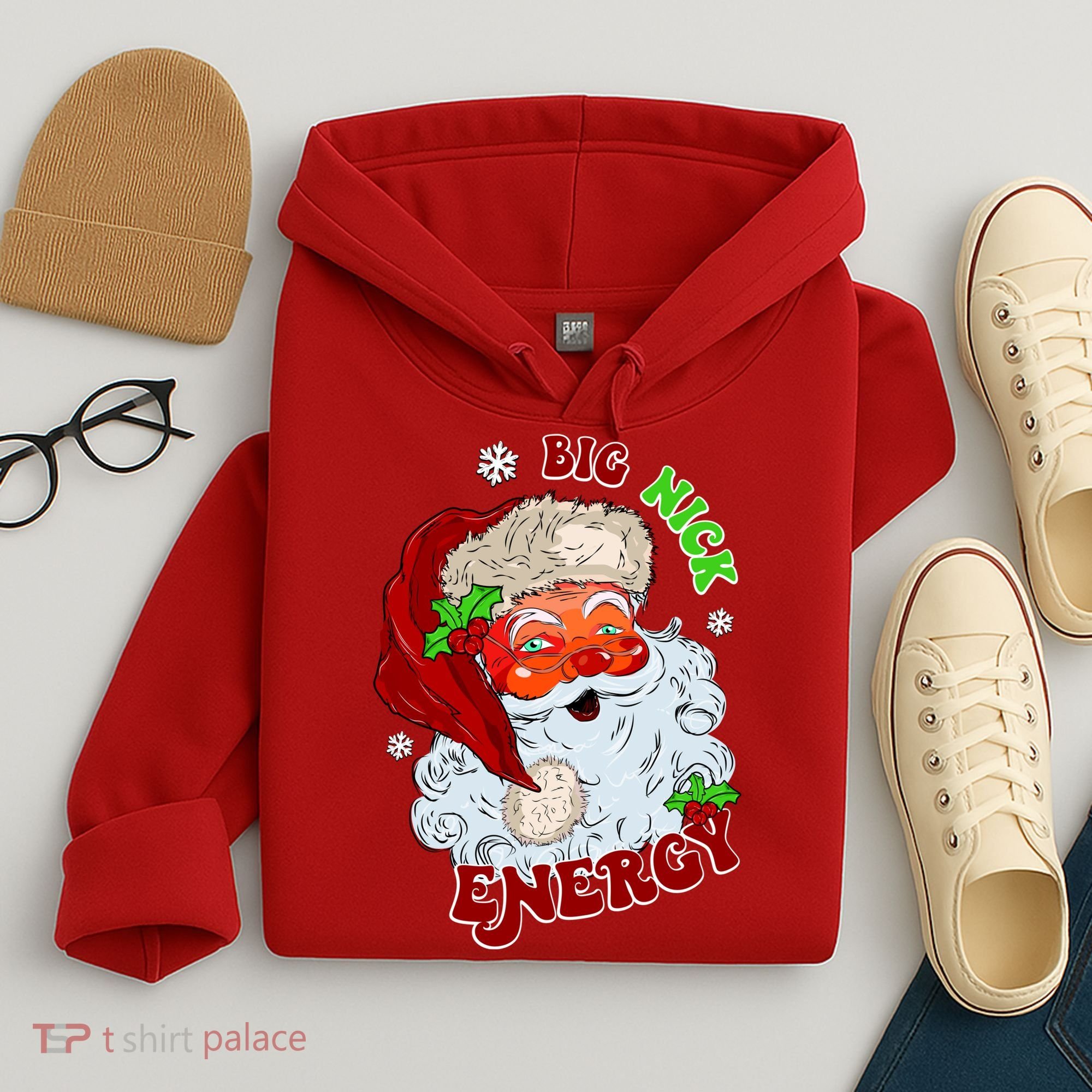 Big Nick Energy Classic Santa Claus Christmas Hoodie