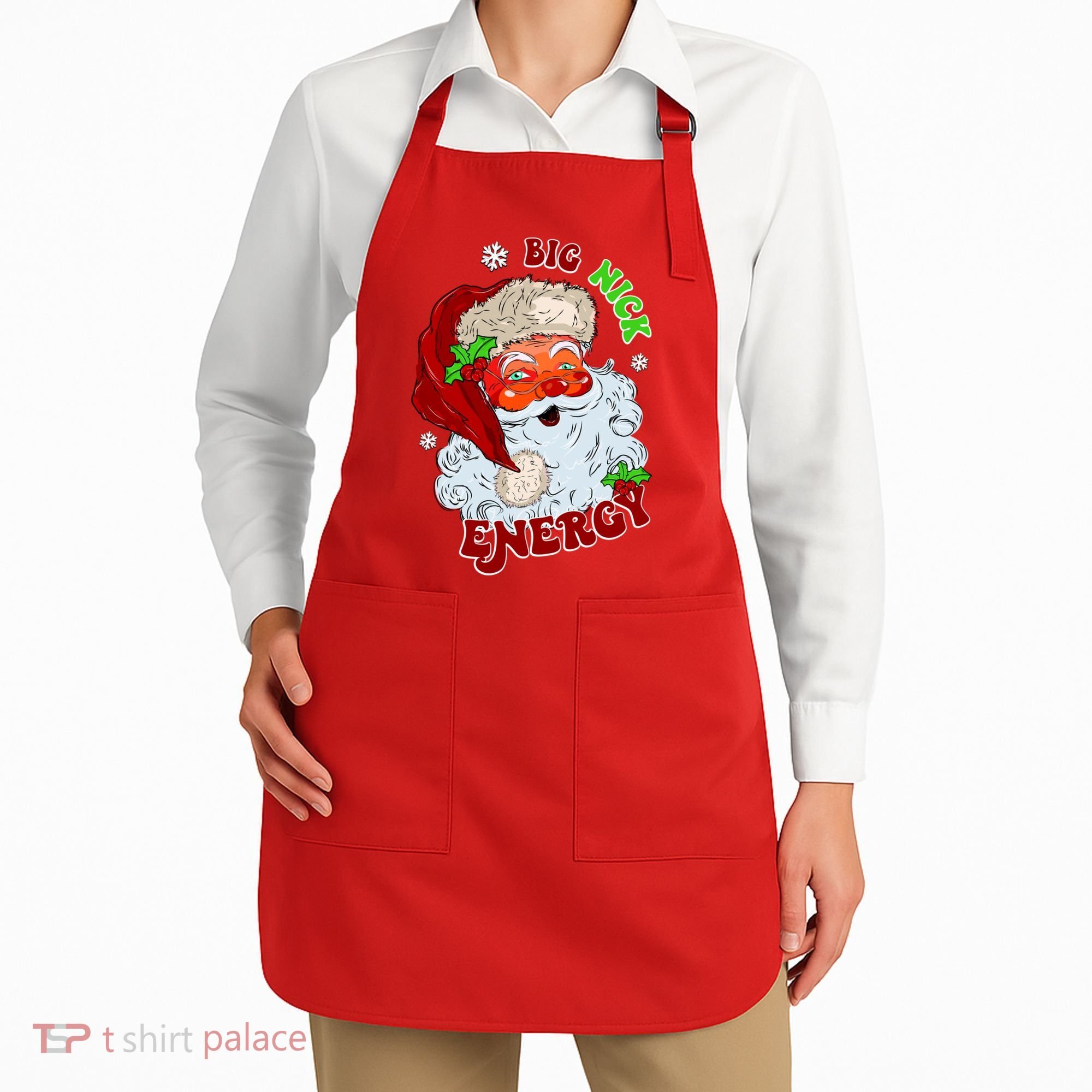 Big Nick Energy Classic Santa Claus Christmas Apron