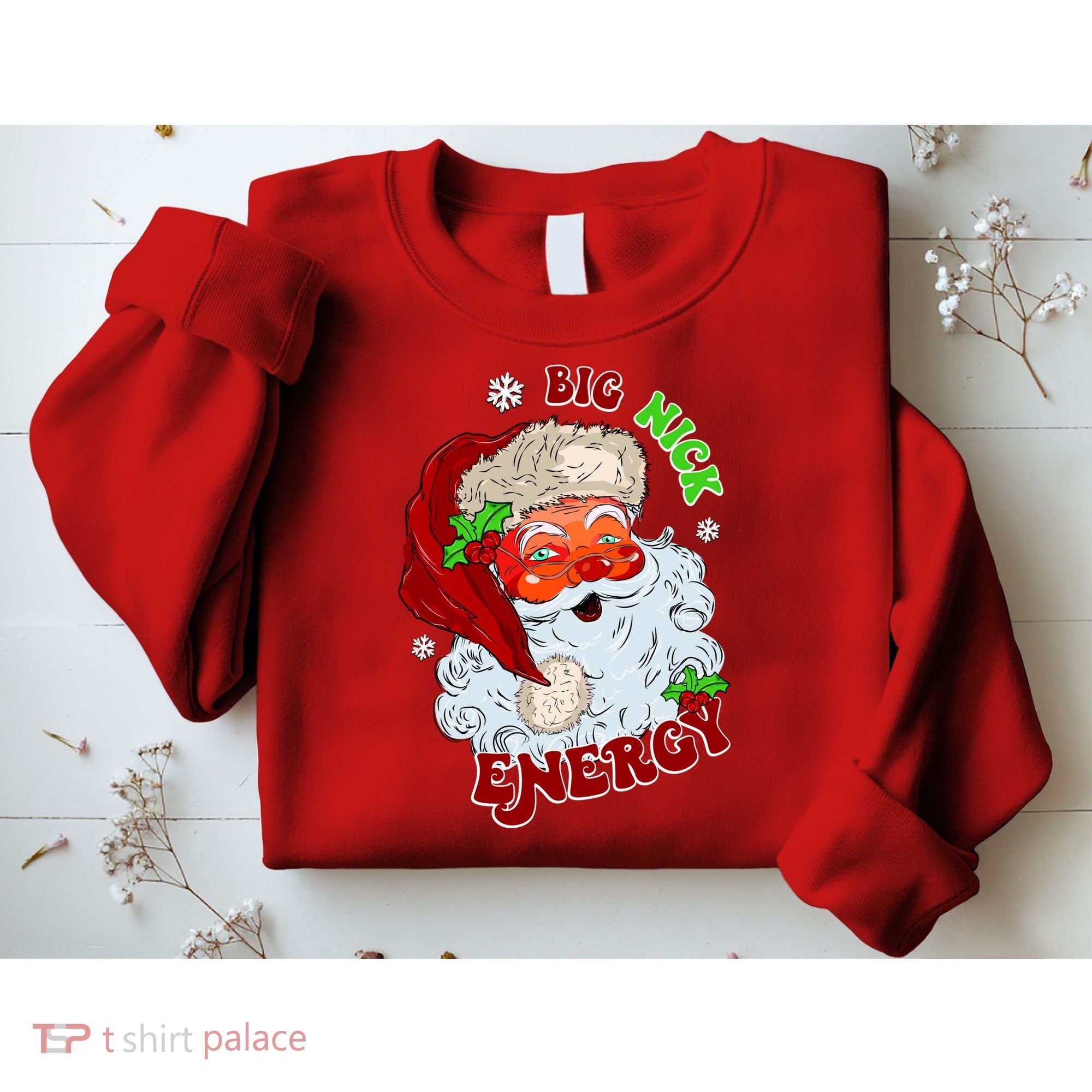 Big Nick Energy Classic Santa Claus Christmas Sweatshirt