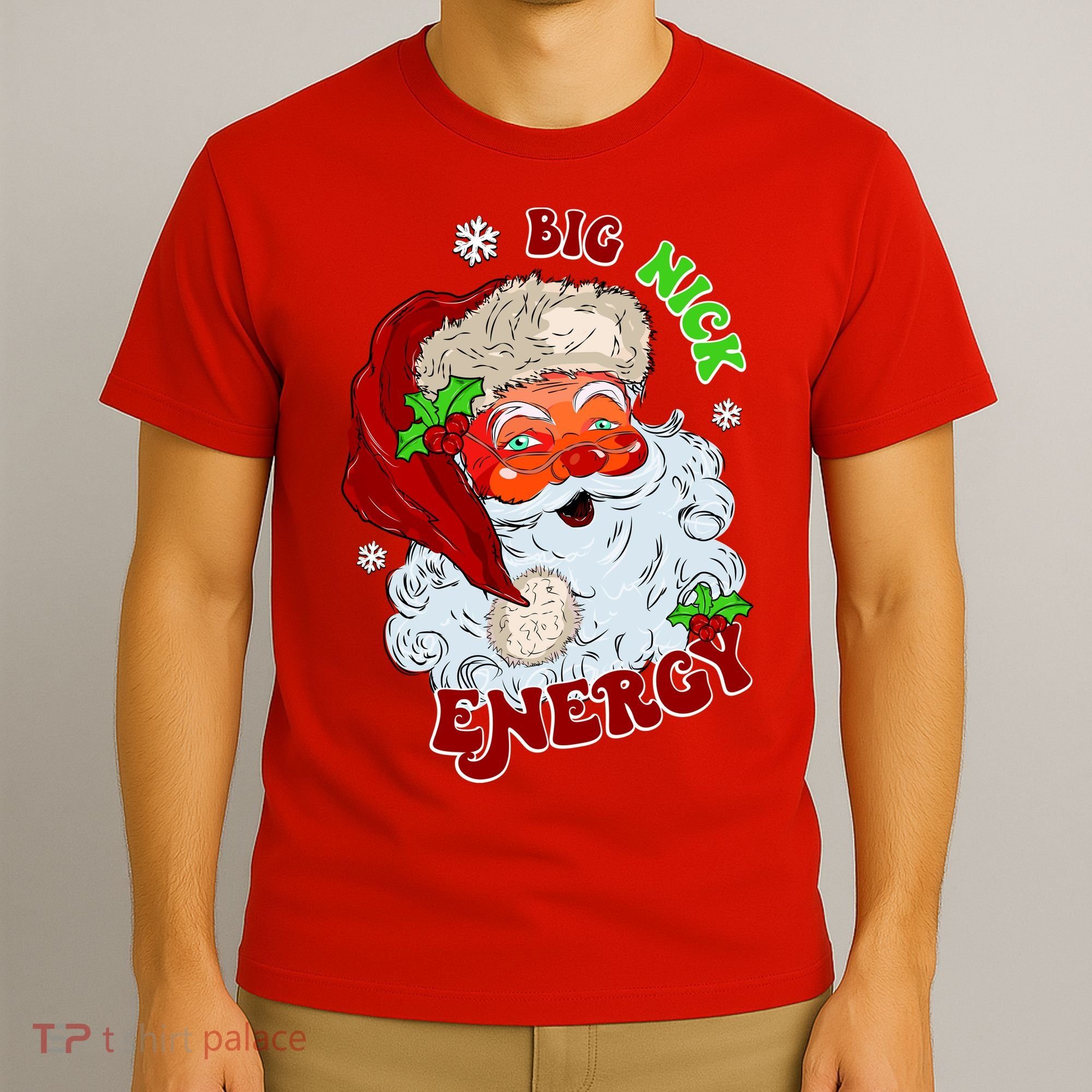 Big Nick Energy Classic Santa Claus Christmas T-Shirt