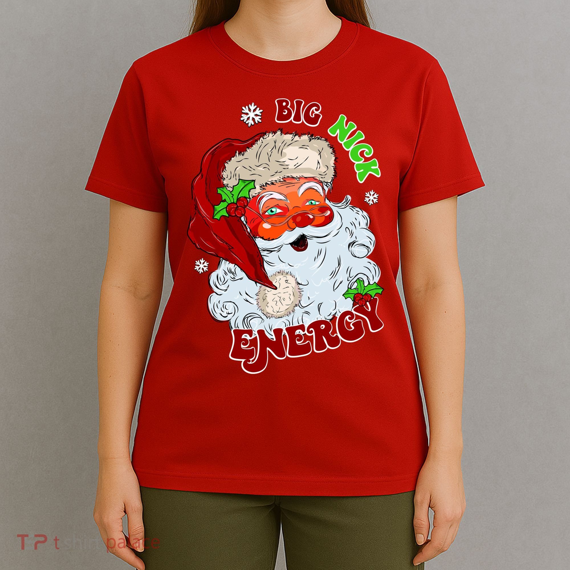 Big Nick Energy Classic Santa Claus Christmas T-Shirt