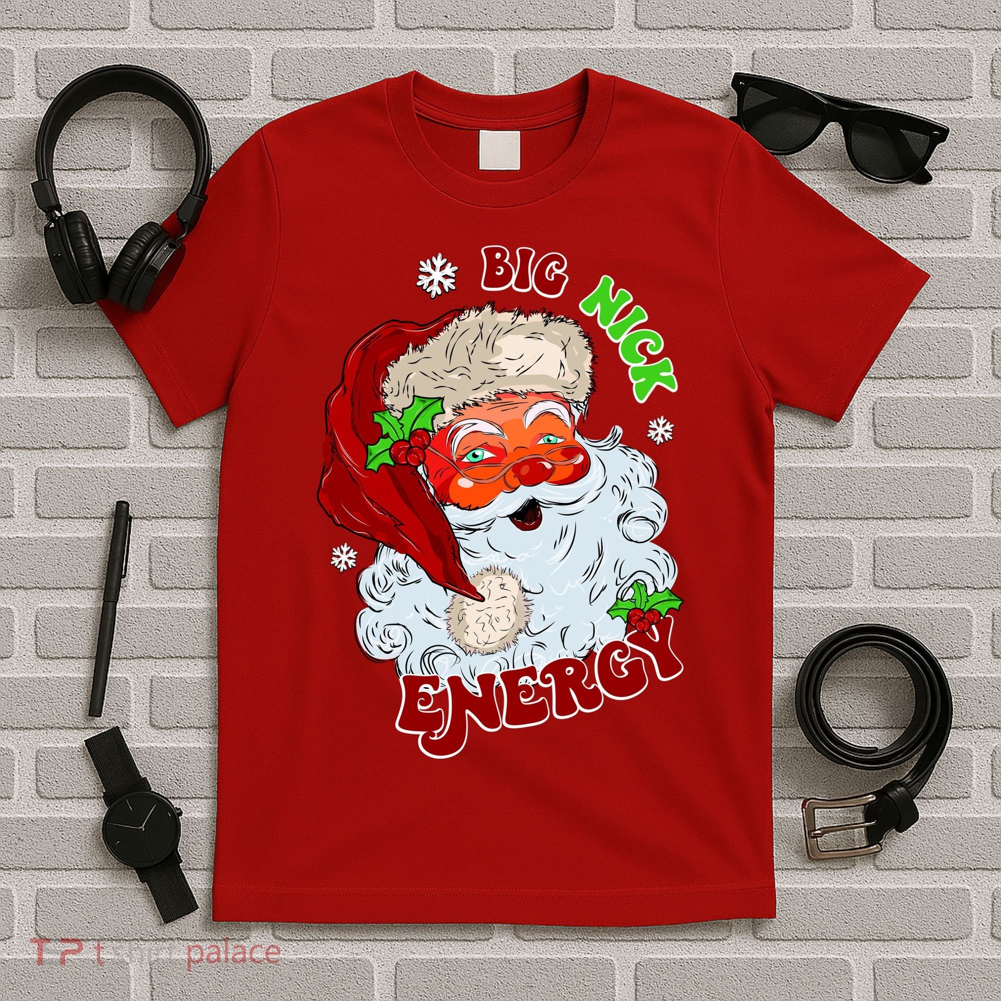 Big Nick Energy Classic Santa Claus Christmas T-Shirt