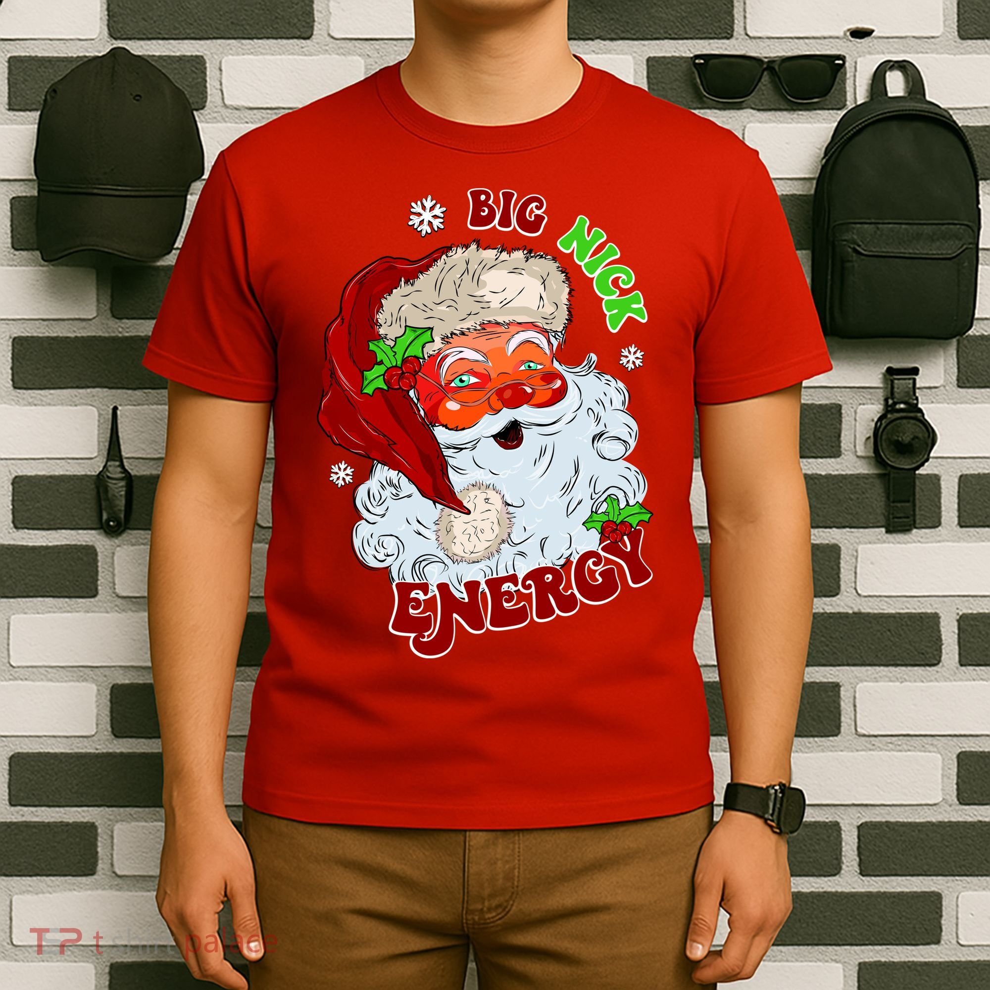 Big Nick Energy Classic Santa Claus Christmas T-Shirt