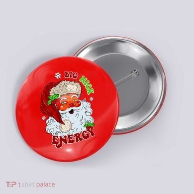 Big Nick Energy Classic Santa Claus Christmas Button