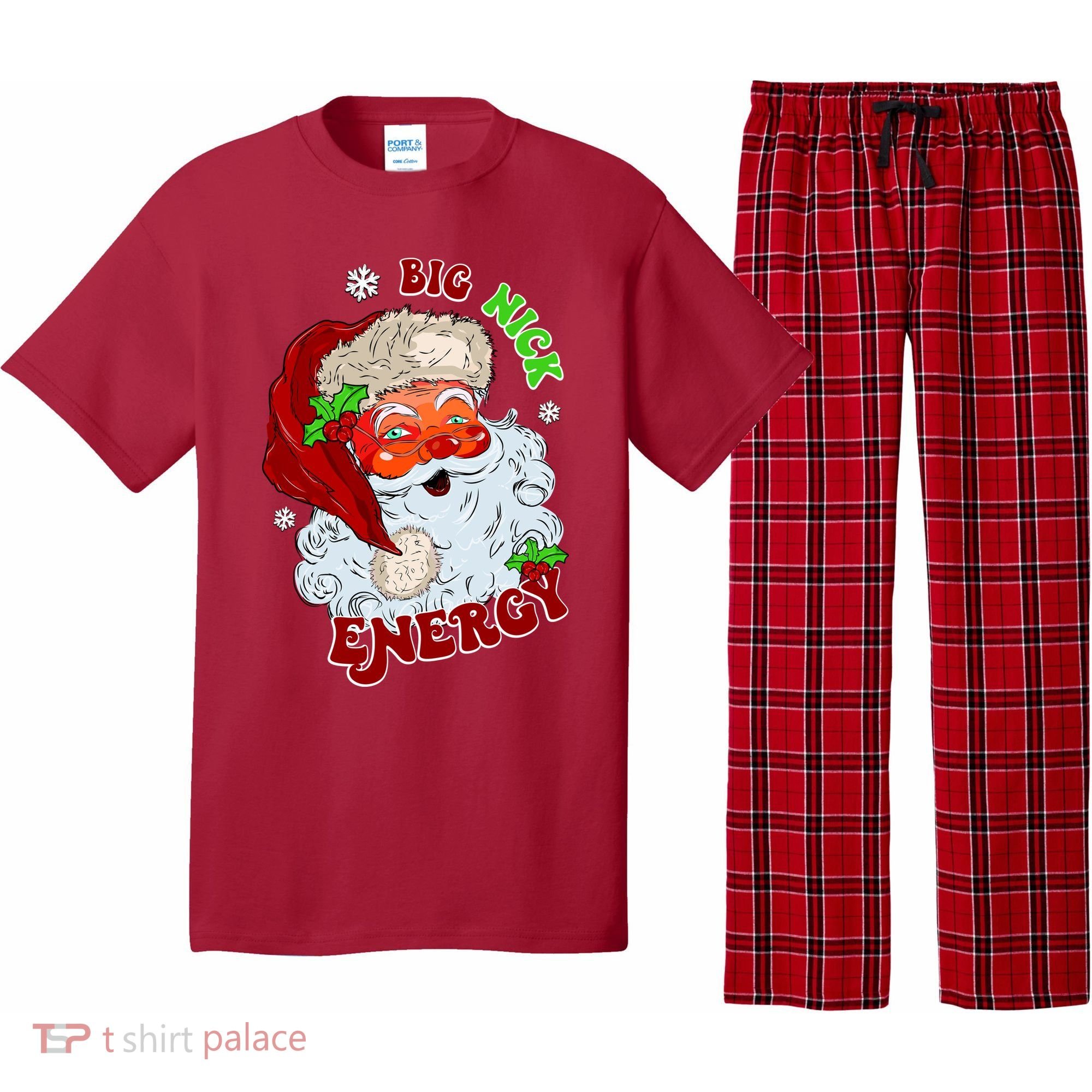 Big Nick Energy Classic Santa Claus Christmas Pajama Set