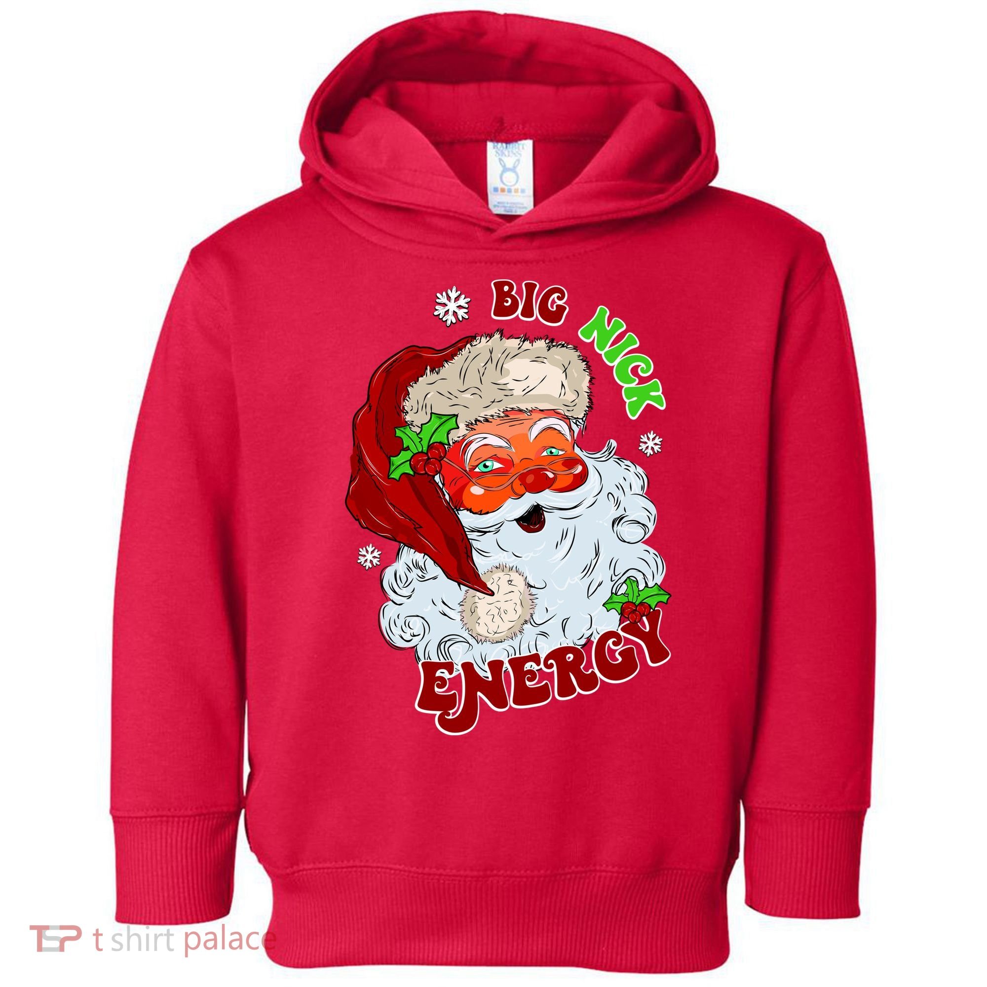 Big Nick Energy Classic Santa Claus Christmas Toddler Hoodie