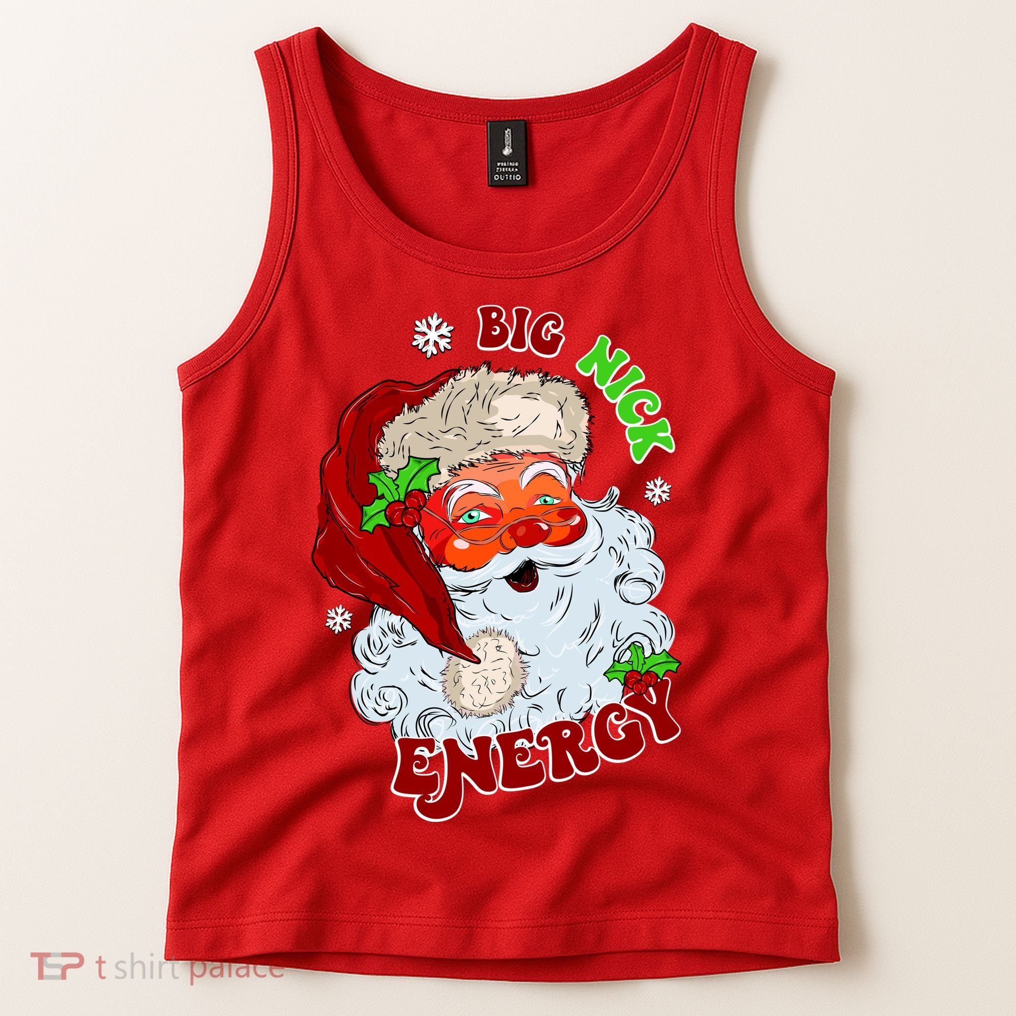 Big Nick Energy Classic Santa Claus Christmas Tank Top