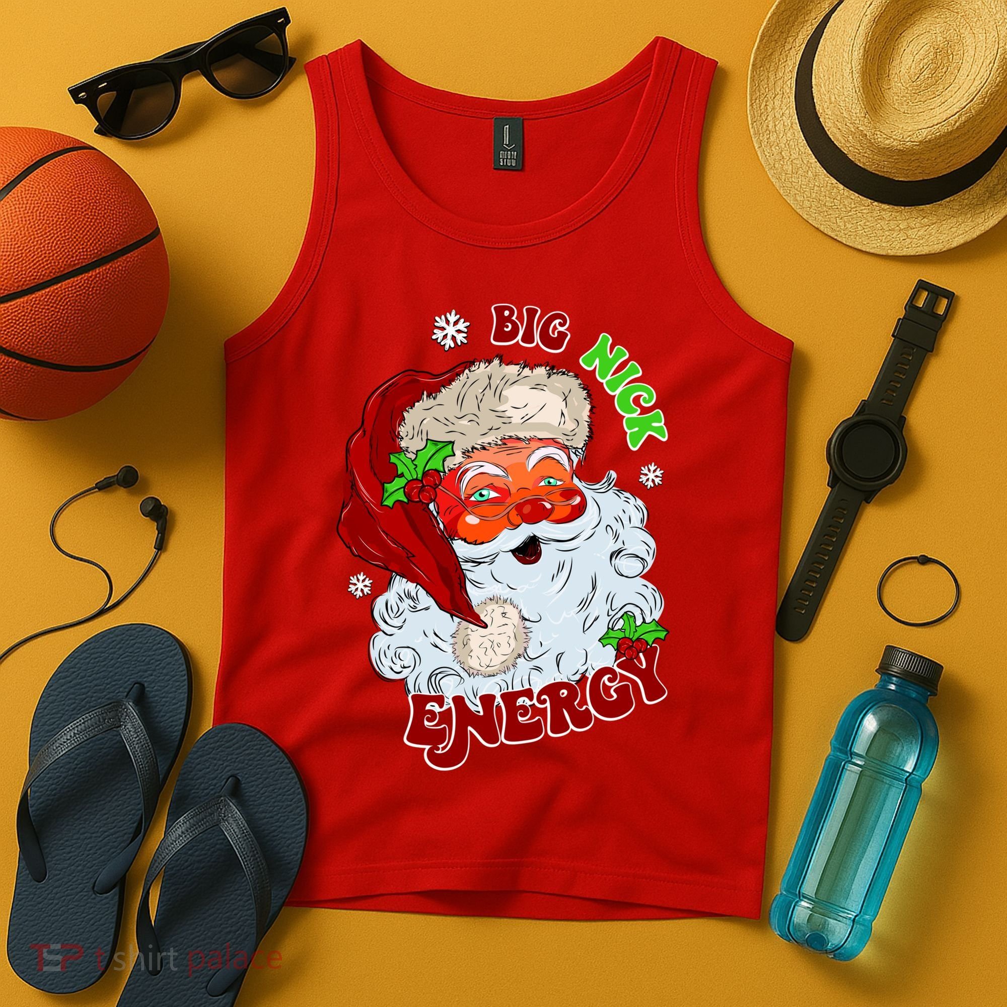 Big Nick Energy Classic Santa Claus Christmas Tank Top