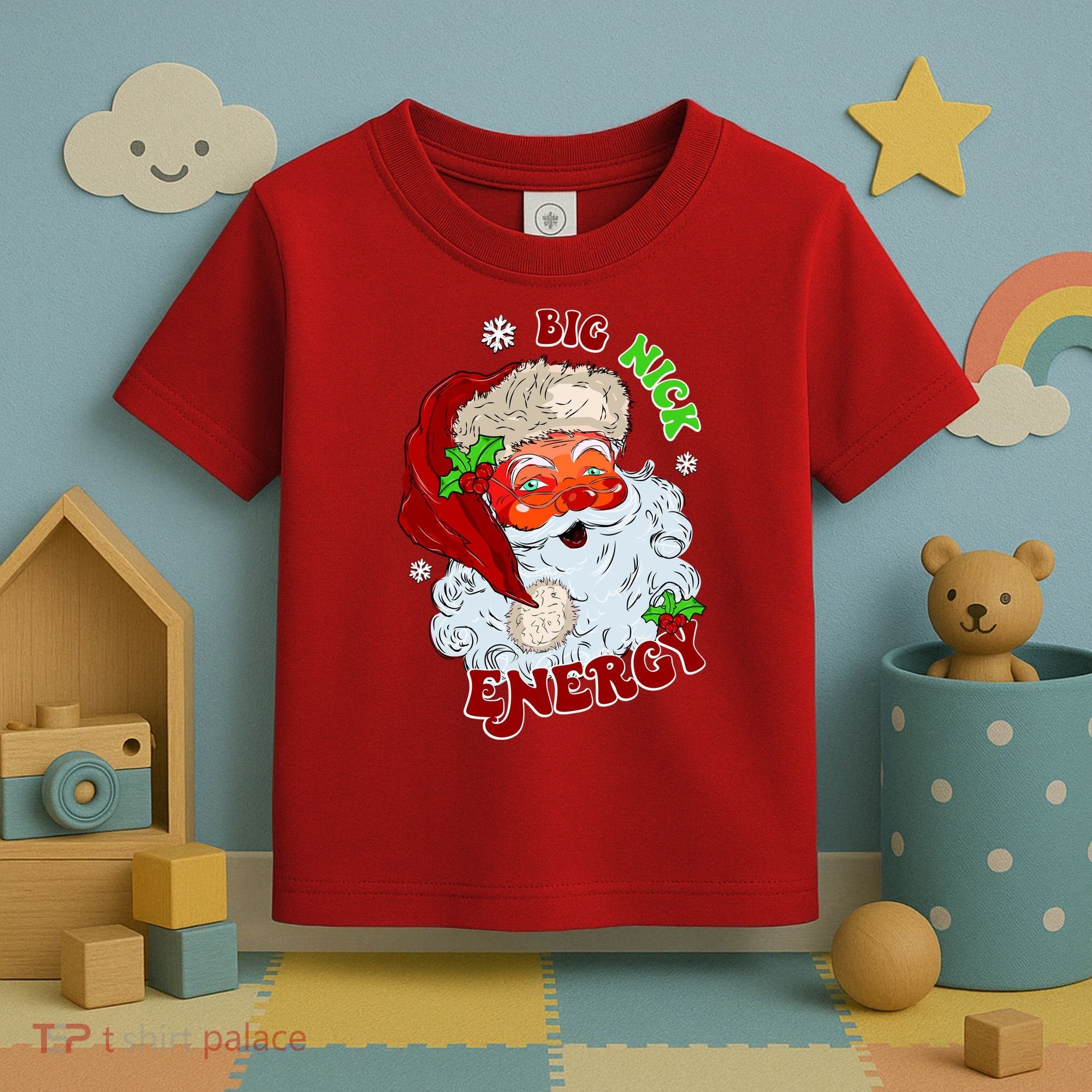 Big Nick Energy Classic Santa Claus Christmas Toddler T-Shirt