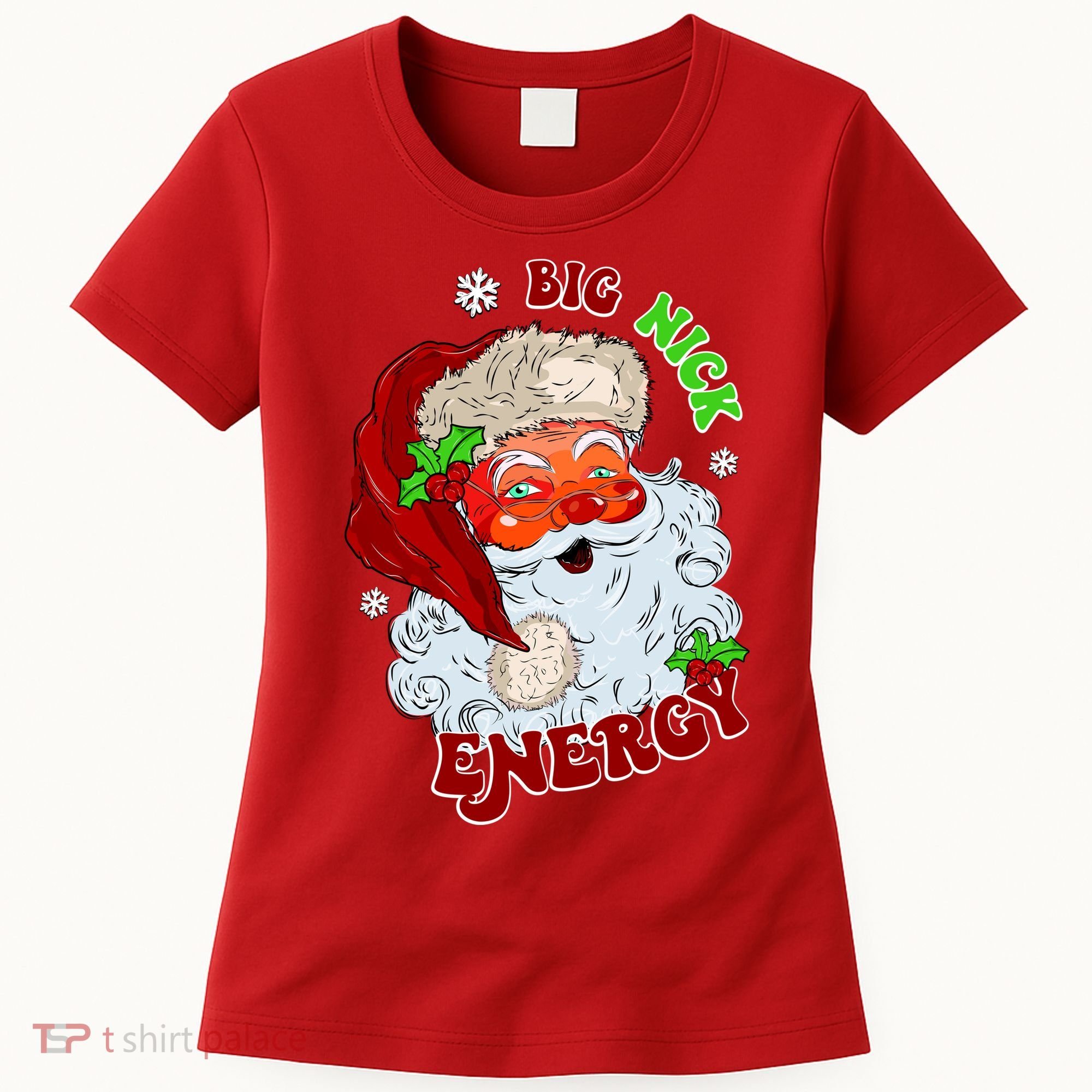 Big Nick Energy Classic Santa Claus Christmas Women's T-Shirt
