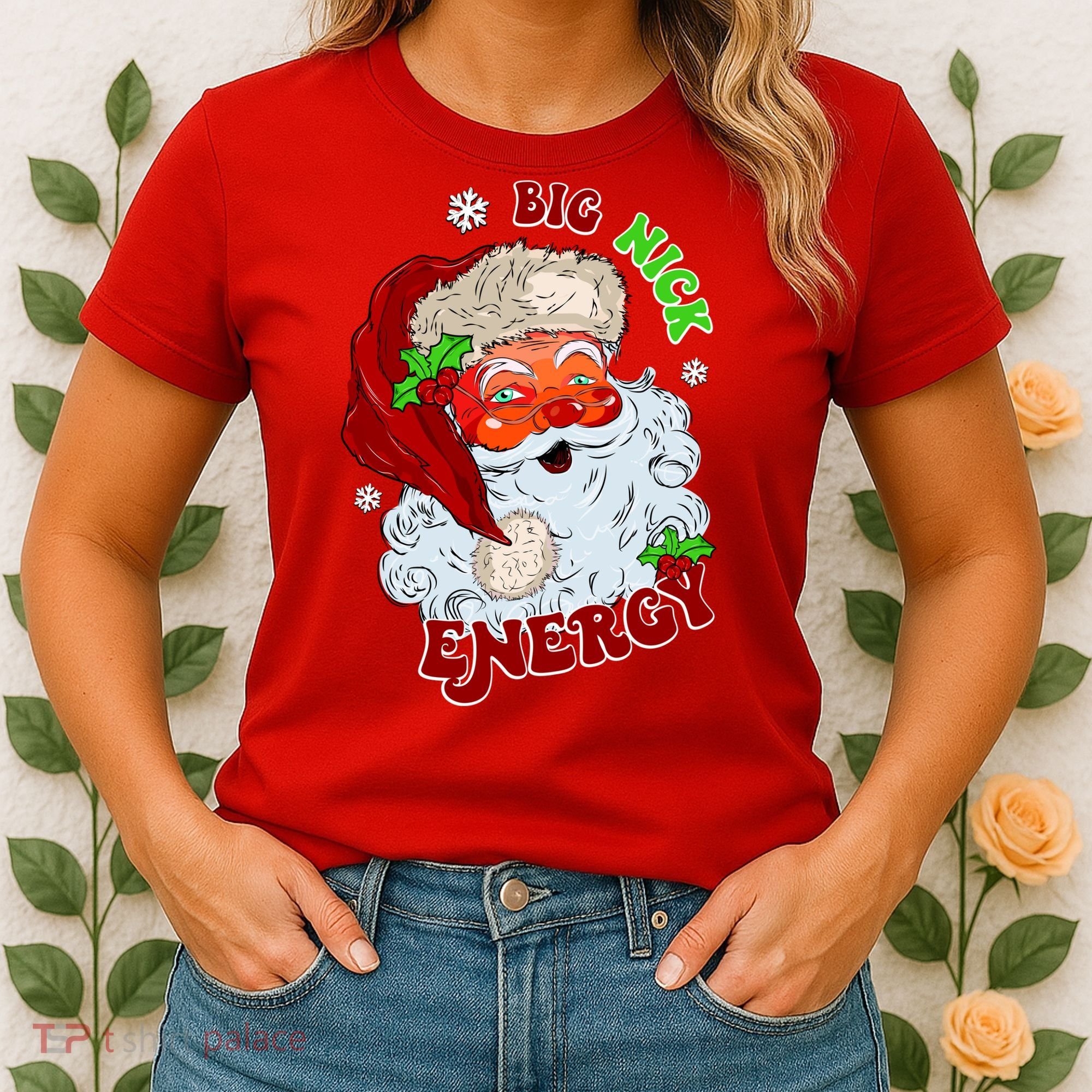 Big Nick Energy Classic Santa Claus Christmas Women's T-Shirt