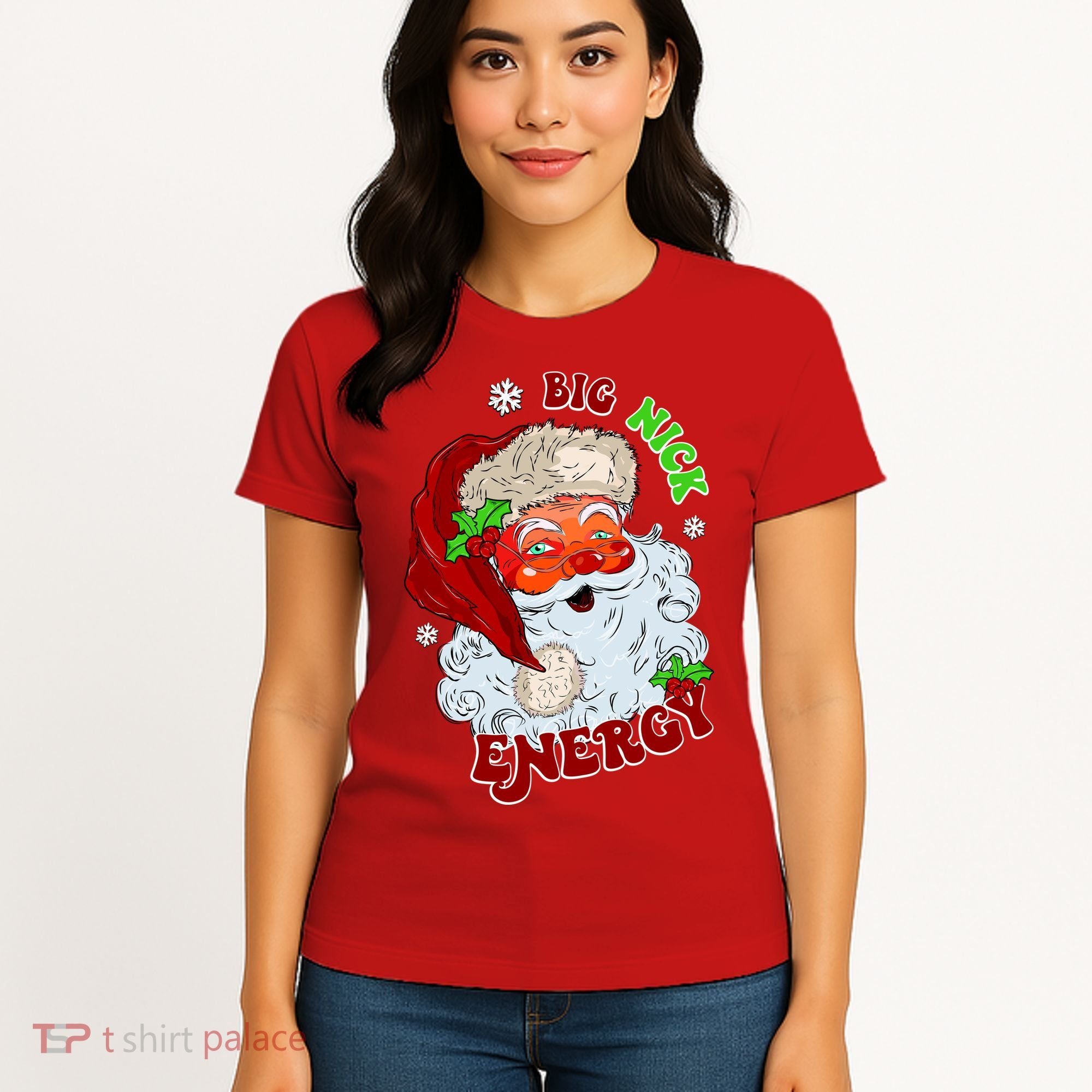Big Nick Energy Classic Santa Claus Christmas Women's T-Shirt
