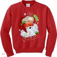Big Nick Energy Classic Santa Claus Christmas Kids Sweatshirt thumb 0