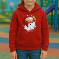 Big Nick Energy Classic Santa Claus Christmas Kids Hoodie thumb 3