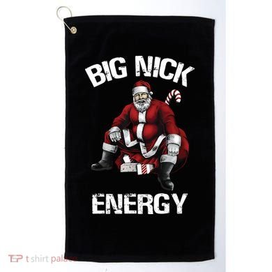 Big Nick Energy Santa Christmas Golf Towel