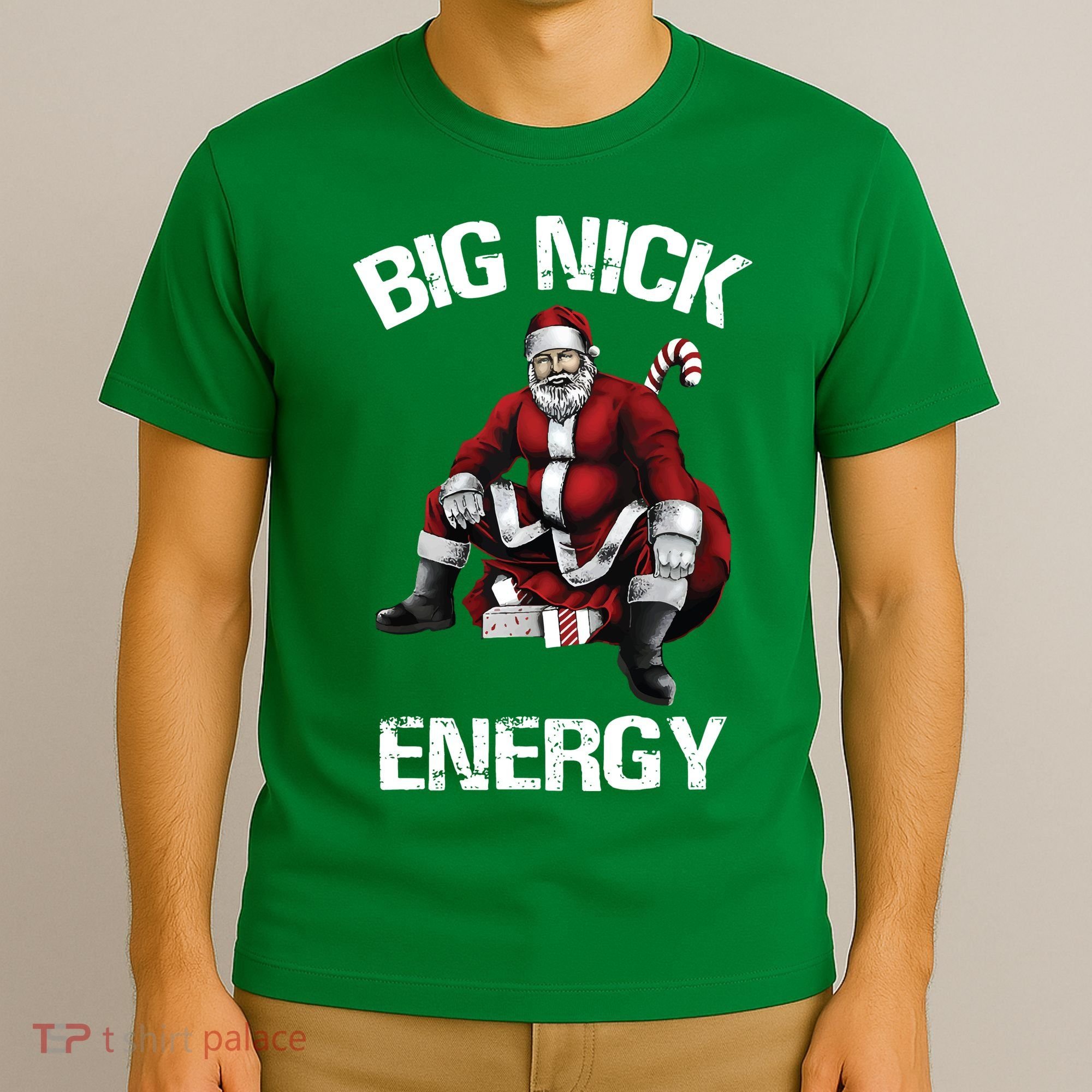 Big Nick Energy Santa Christmas T-Shirt