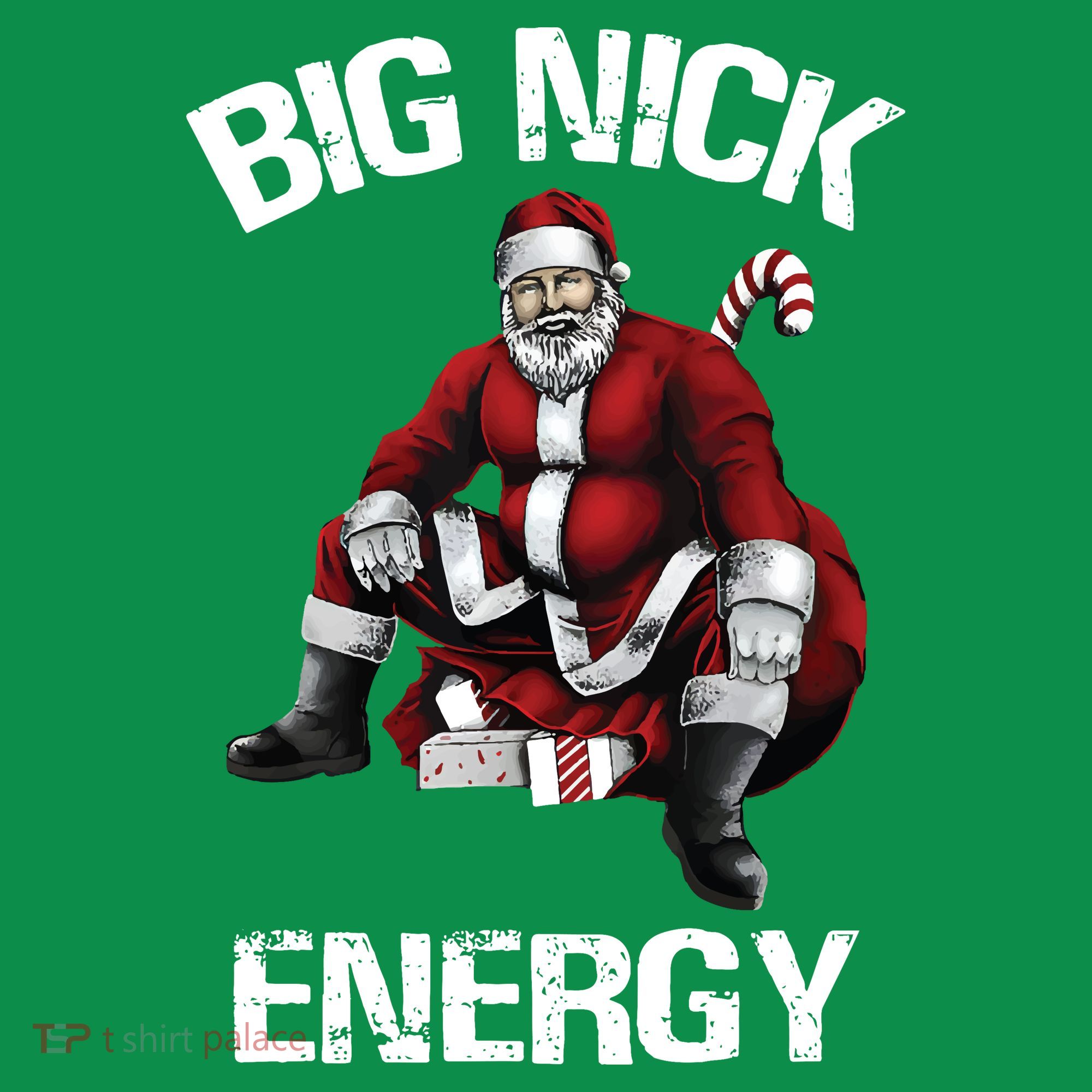 Big Nick Energy Santa Christmas Baby Bodysuit
