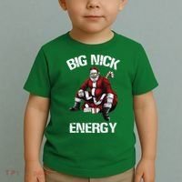 Big Nick Energy Santa Christmas Toddler T-Shirt thumb 2