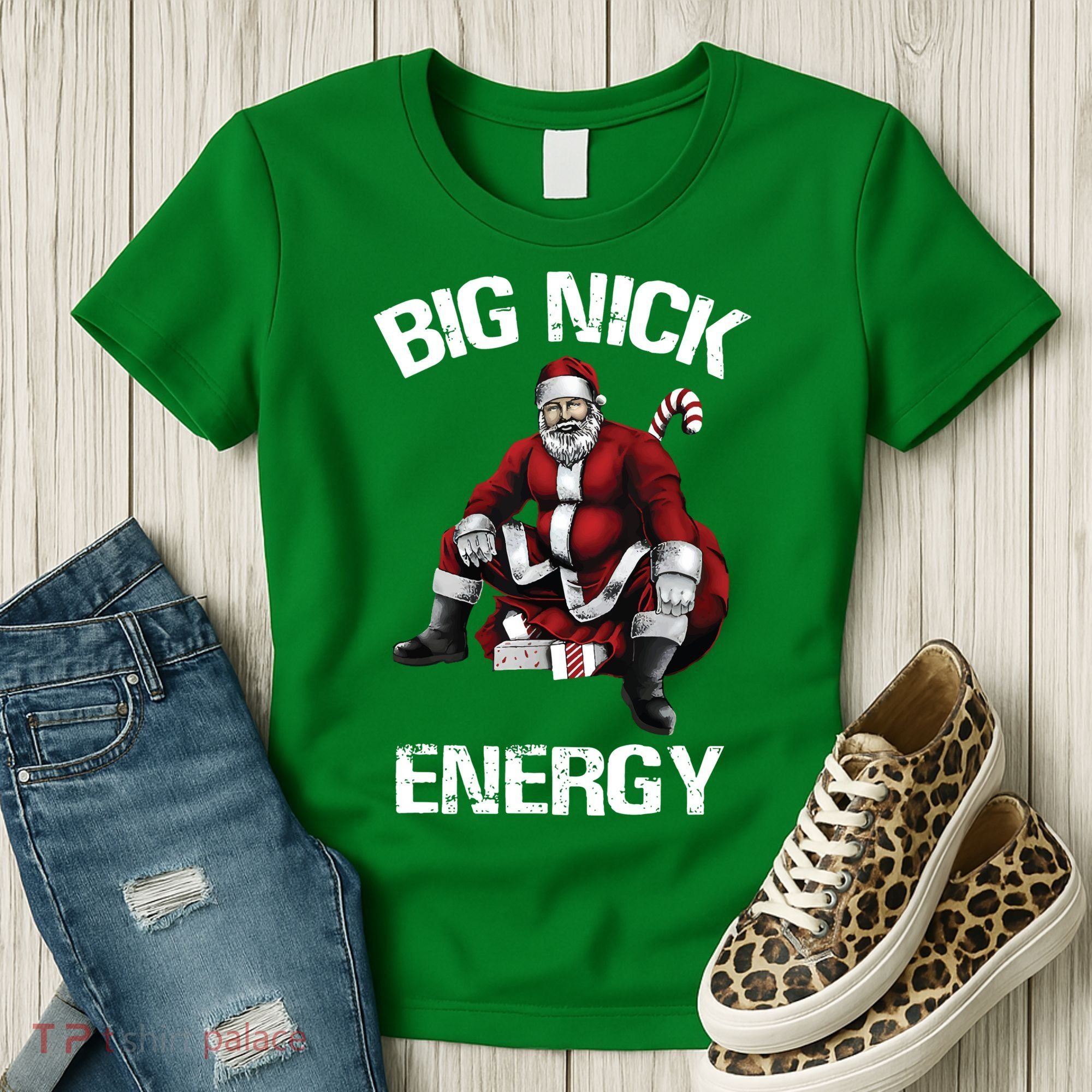 Big Nick Energy Santa Christmas Women's T-Shirt