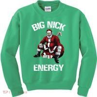 Big Nick Energy Santa Christmas Kids Sweatshirt thumb 0