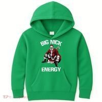 Big Nick Energy Santa Christmas Kids Hoodie thumb 0