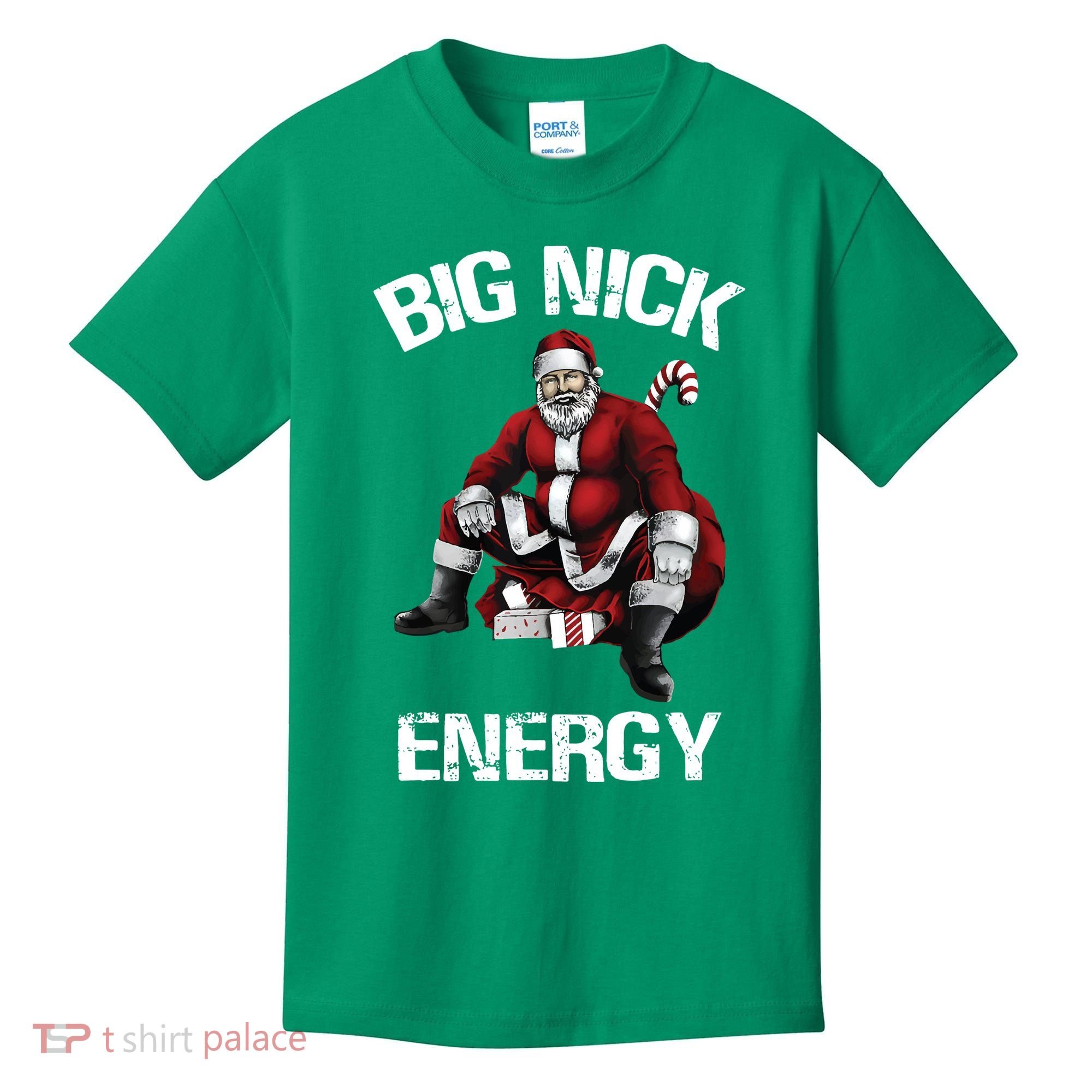 Big Nick Energy Santa Christmas Kids T-Shirt