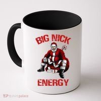 Big Nick Energy Funny Santa Christmas Coffee Mug thumb 0