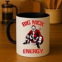 Big Nick Energy Funny Santa Christmas Coffee Mug thumb 4
