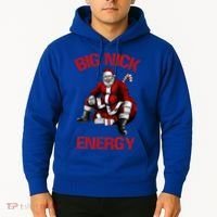 Big Nick Energy Funny Santa Christmas Hoodie thumb 2