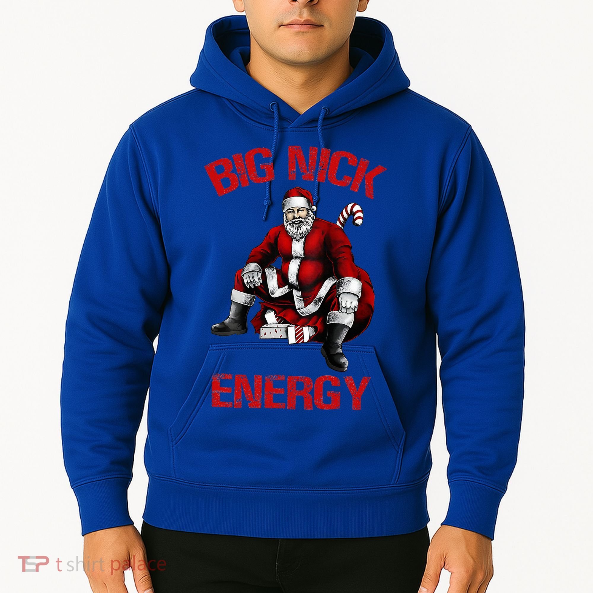 Big Nick Energy Funny Santa Christmas Hoodie