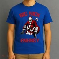 Big Nick Energy Funny Santa Christmas T-Shirt thumb 3