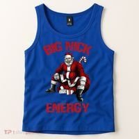 Big Nick Energy Funny Santa Christmas Tank Top thumb 2