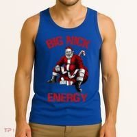Big Nick Energy Funny Santa Christmas Tank Top thumb 3