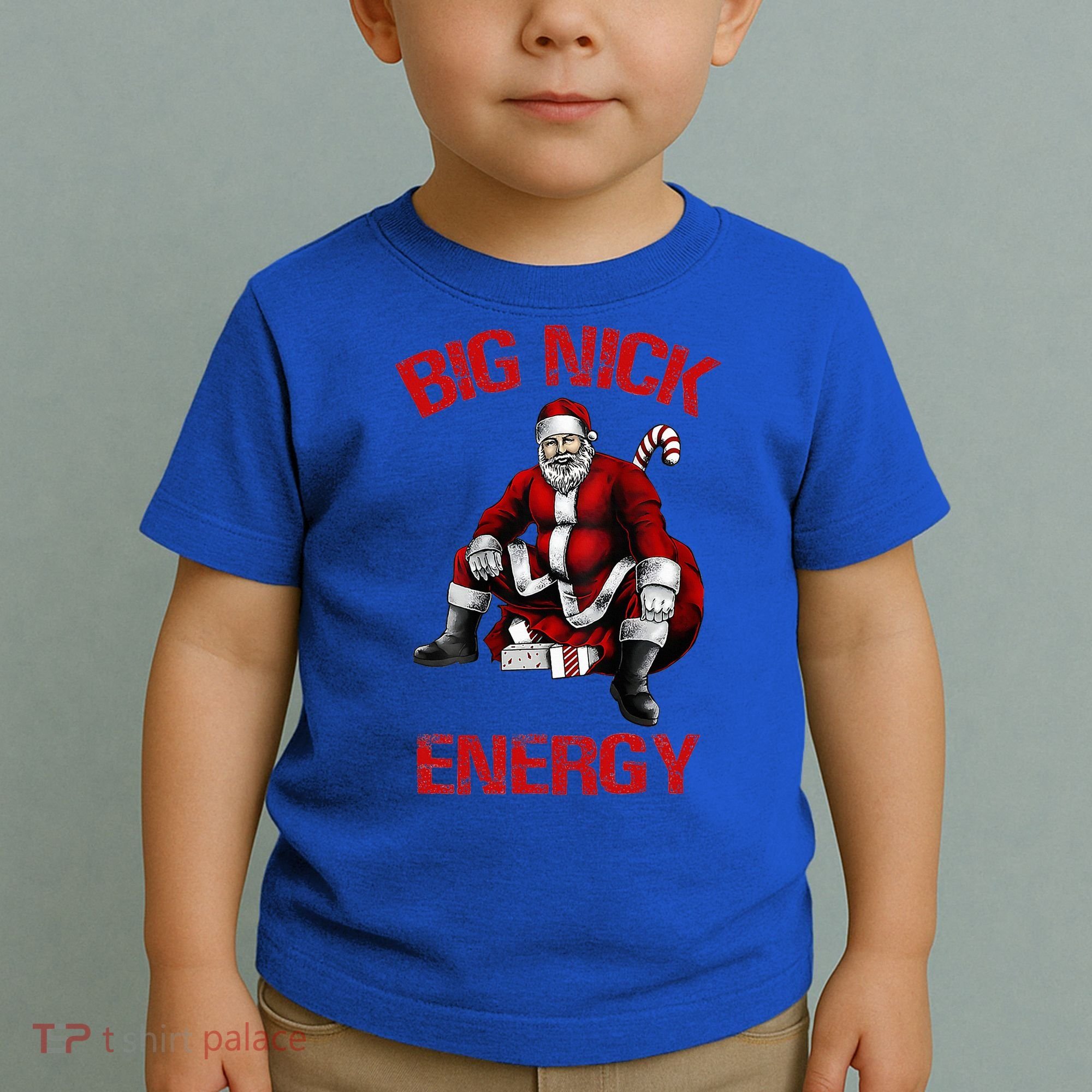 Big Nick Energy Funny Santa Christmas Toddler T-Shirt