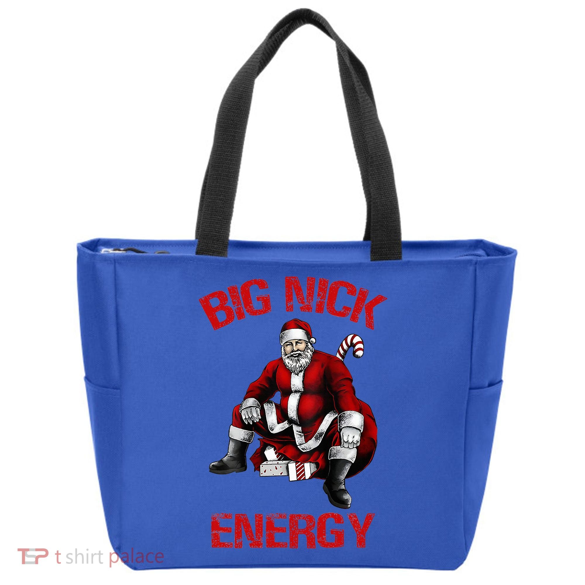 Big Nick Energy Funny Santa Christmas Tote Bag