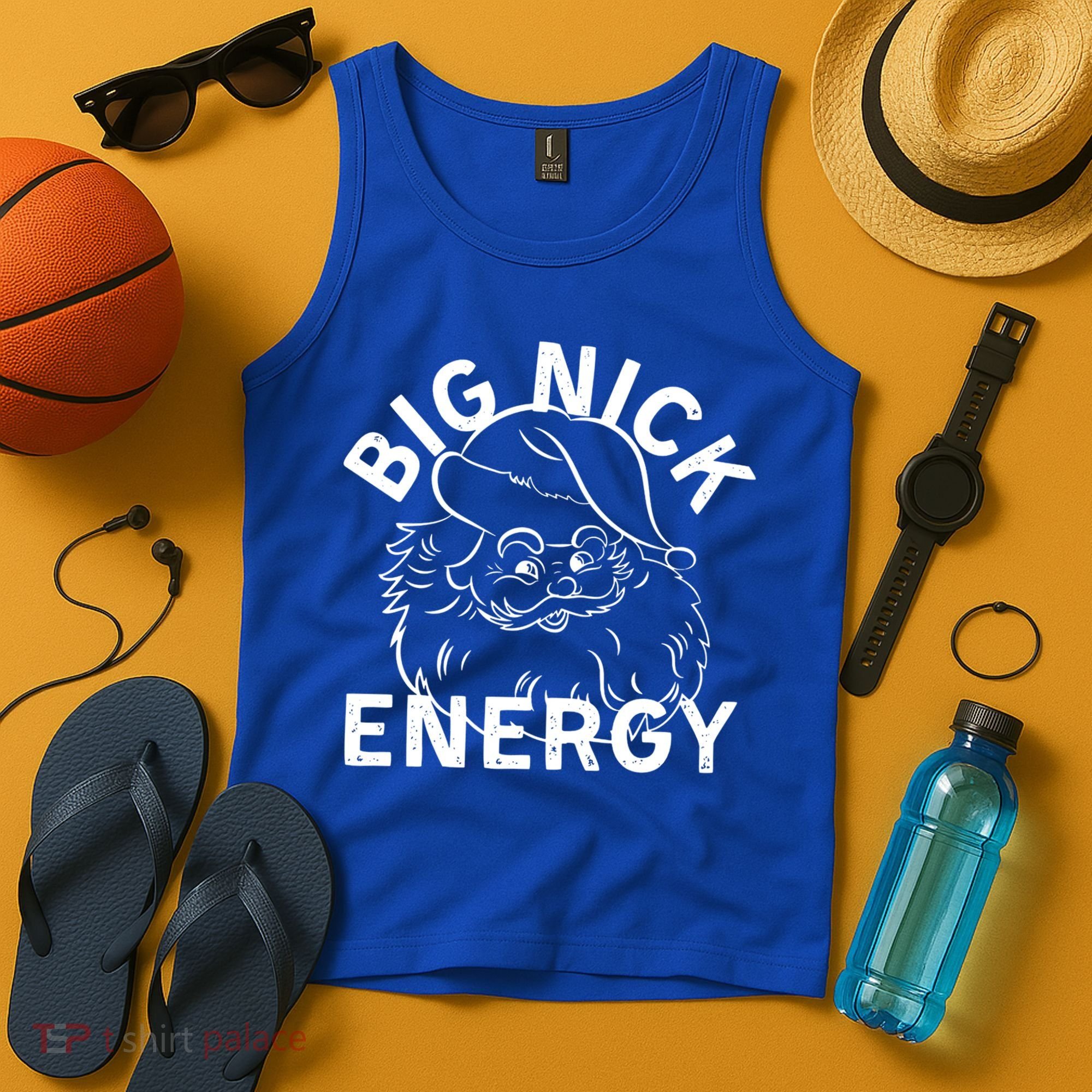 Big Nick Energy Funny Xmas Christmas Gift Tank Top